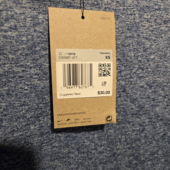 Nike DriFit Blue Heathered T-Shirt - Picture 6 of 7